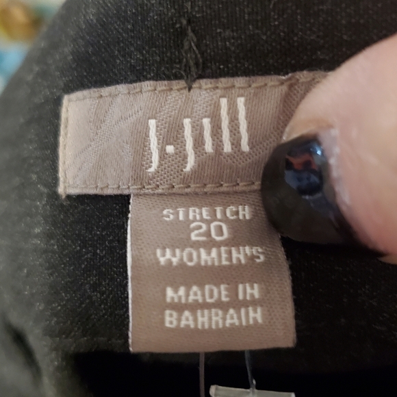 J JILL NWT STRETCH SLACK TROUSER. 20W. COALHEATHER.  HIGH RISE - Picture 5 of 5